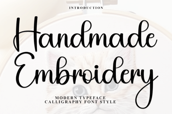 Handmade Embroidery: A Casual Font for Warm Branding