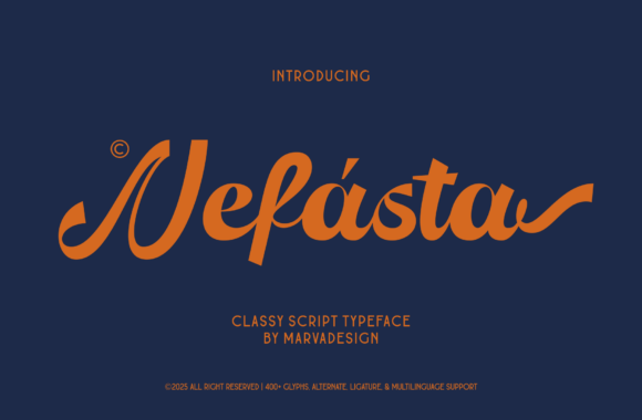 Nefasta: A Confidently Dark Script for Dramatic Branding