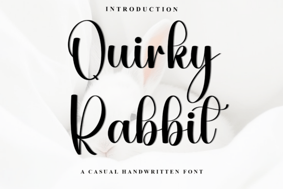 Quirky Rabbit: A Festive Script Font for Editorial Personality