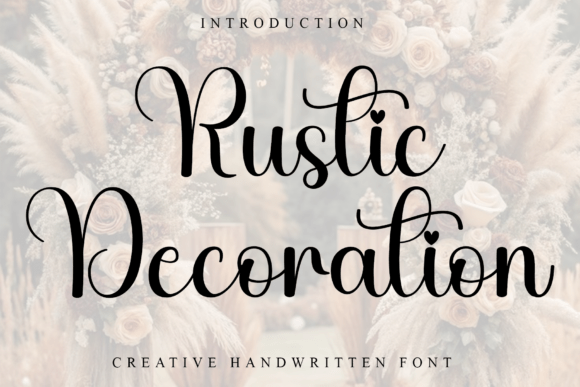 Rustic Decoration Font: A Warm Handmade Style for Building Your Brand
