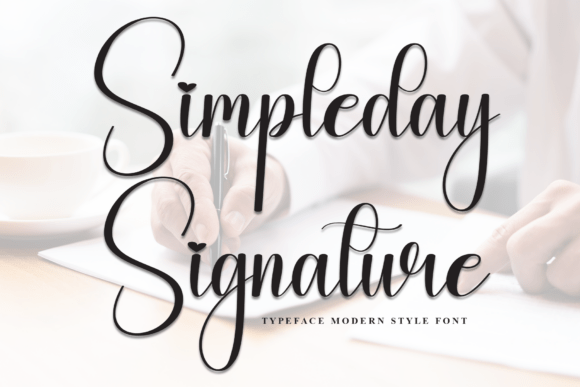 Simpleday Signature: A Font for Crafting Stories