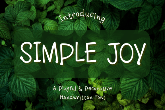 Simplejoy: The Playful Font for Creative Makers