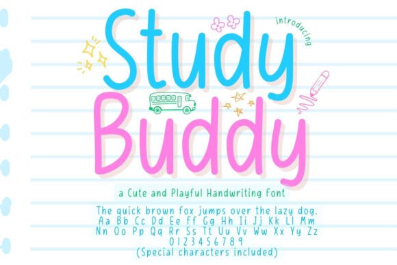 Study Buddy: A Friendly Font for Digital Design