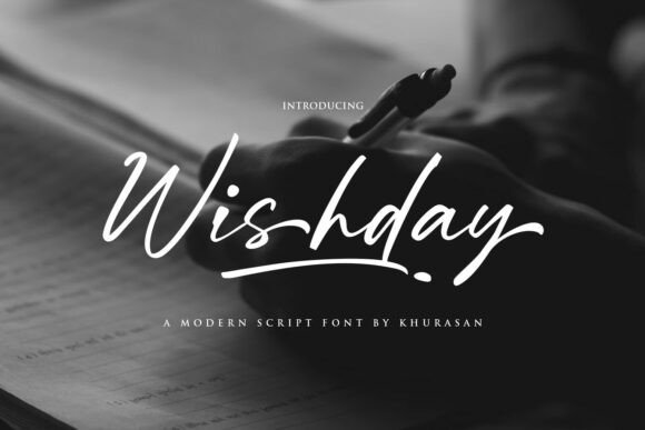 Testing Wishday: A Modern Handwritten Font for Branding Projects