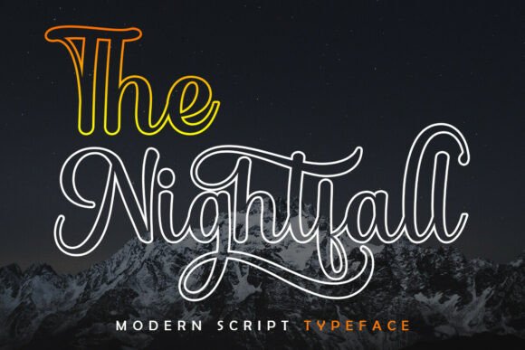The Nightfall Outline: An Editorial Font for Elegant Design