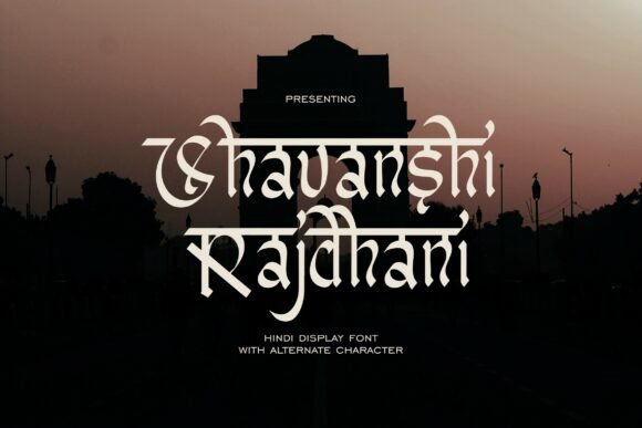 Working with the Shavanshi Radjani Display Font